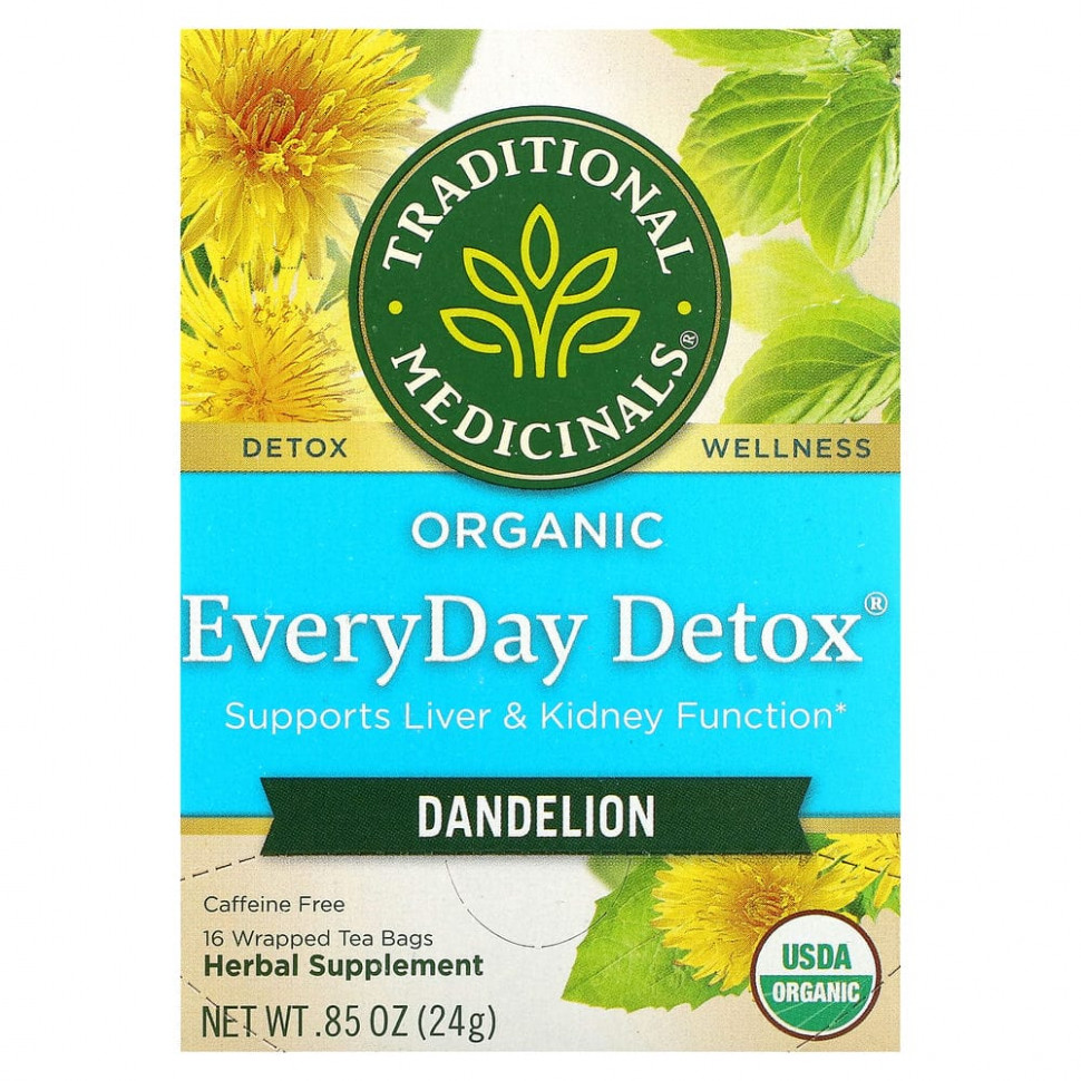   Traditional Medicinals, Organic EveryDay Detox, ,  , 16    , 24  (0,85 )    -     -,    