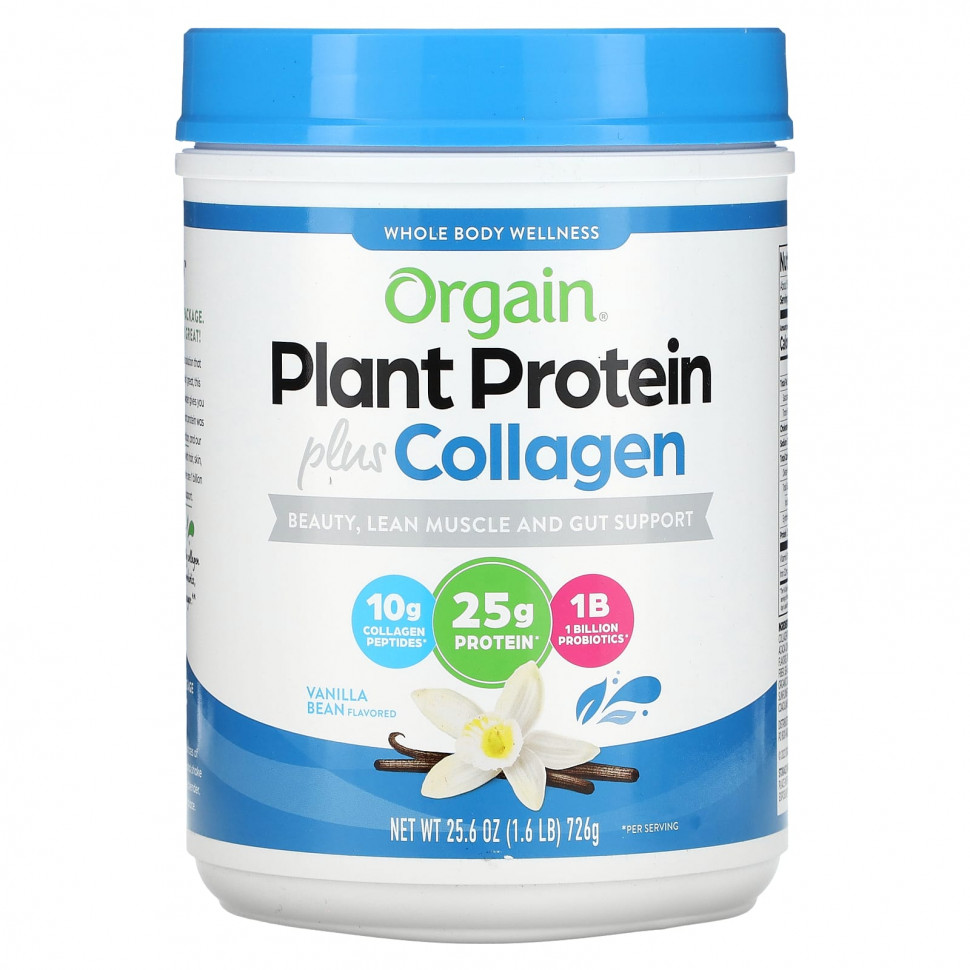   Orgain, Plant Protein Plus Collagen, , 726  (1,6 )    -     -,    