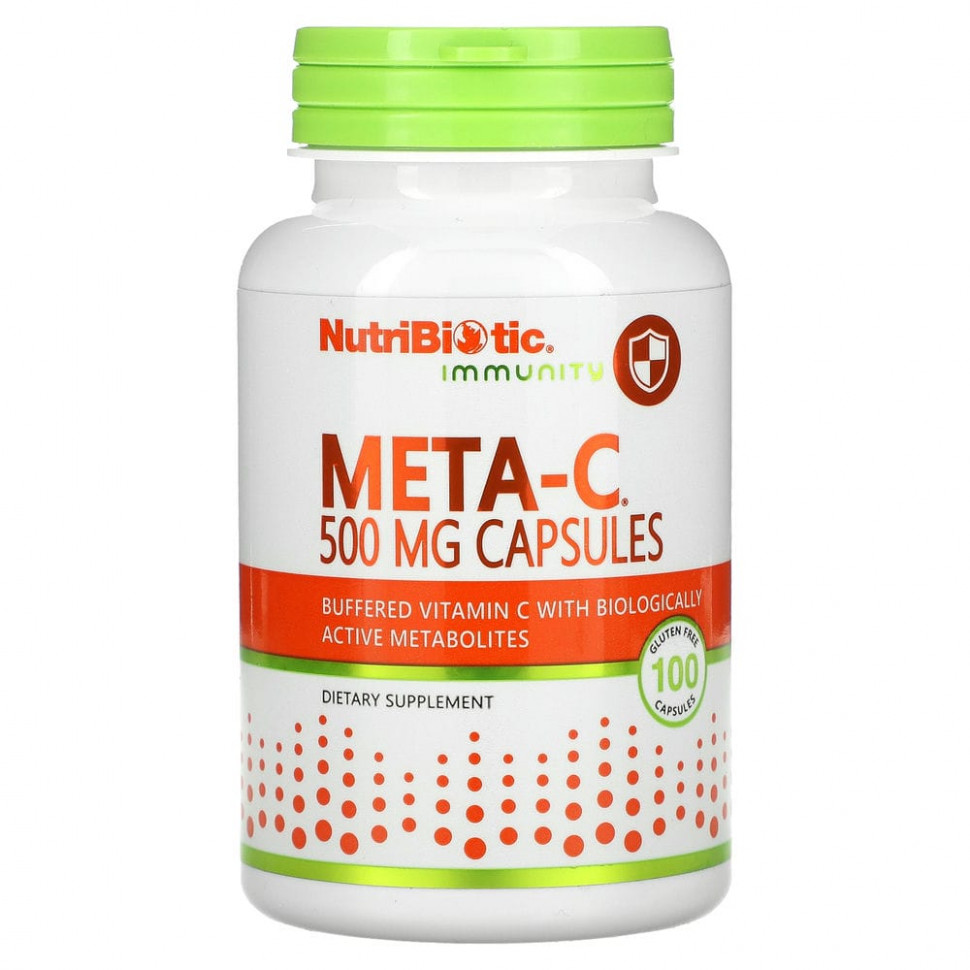   NutriBiotic, Immunity, Meta-C, 500 , 100       -     -,    