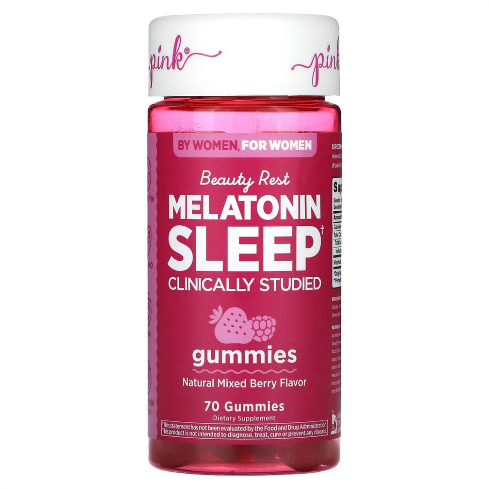   Pink, Beauty Rest Melatonin Sleep,   , 70      -     -,    