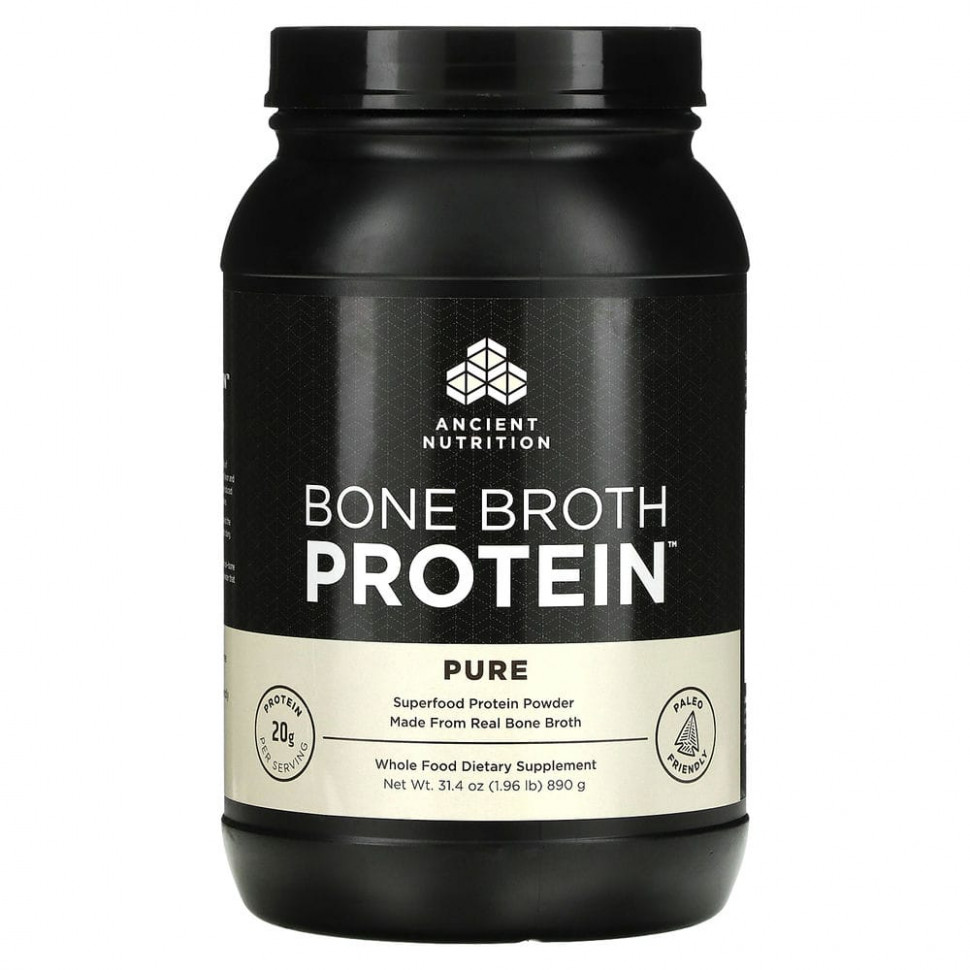   Dr. Axe / Ancient Nutrition, Bone Broth Protein,  , 890  (1,96 )    -     -,    