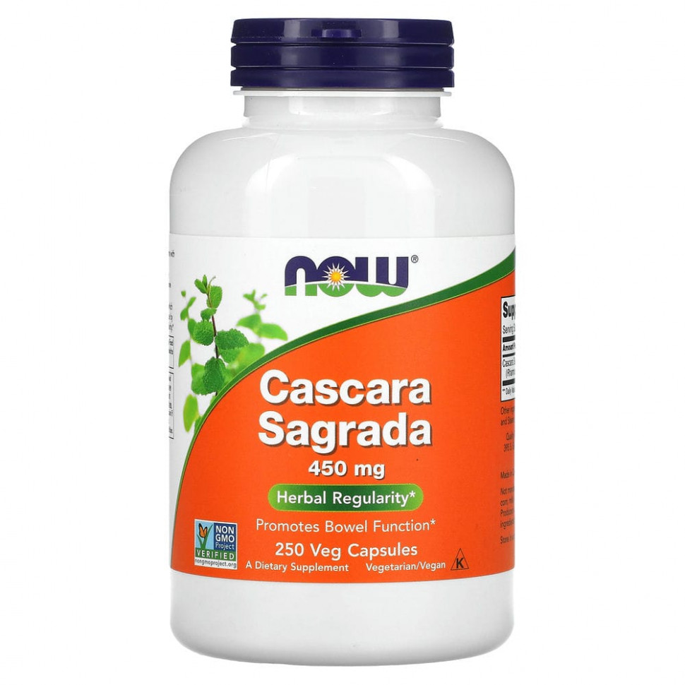   NOW Foods, Cascara Sagrada, 450 , 250      -     -,    