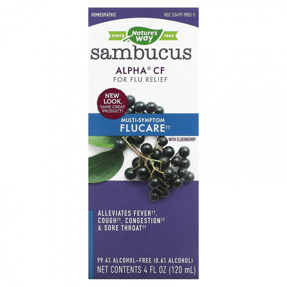   Nature's Way, Sambucus, Alpha CF,    Flucare,  , 120  (4 . )    -     -,    