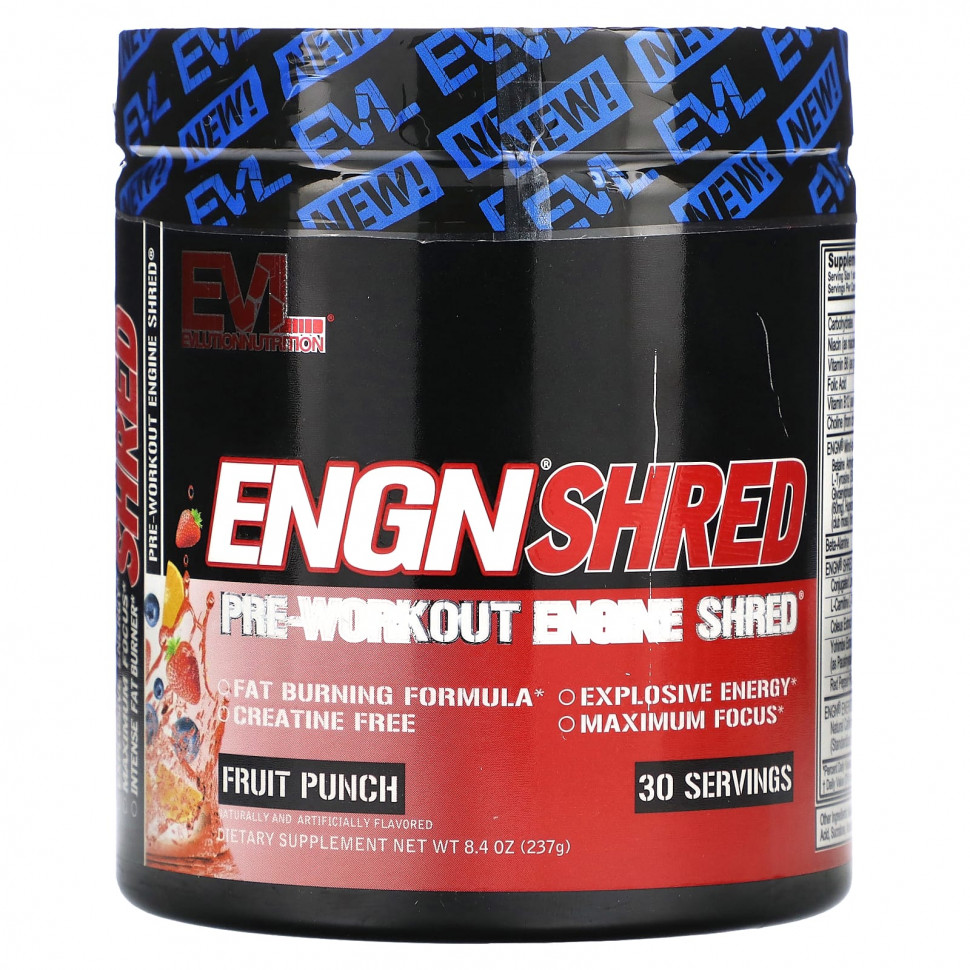   EVLution Nutrition, ENGN Shred,  ,  , 237  (8,4 )    -     -,    