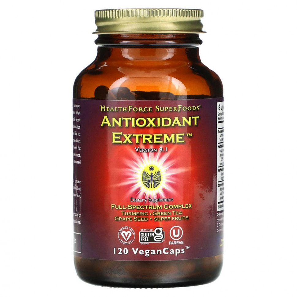   HealthForce Superfoods, Antioxidant Extreme,  9.1, 120      -     -,    