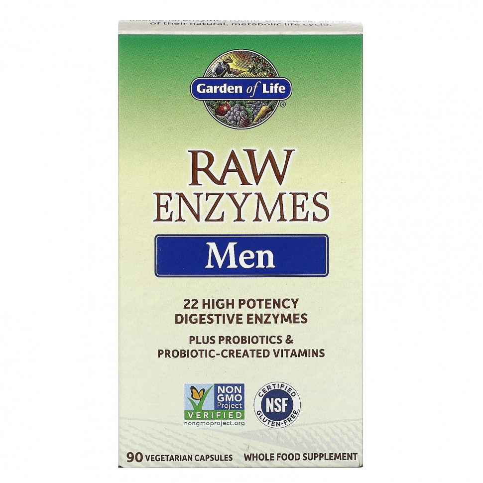   Garden of Life, RAW Enzymes,   , 90      -     -,    