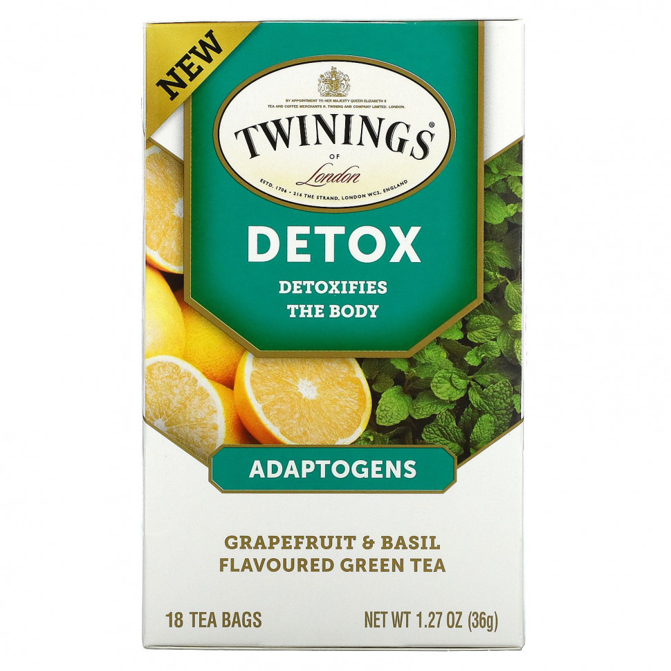   Twinings, Detox, ,       , 18  , 36  (1,27 )    -     -,    