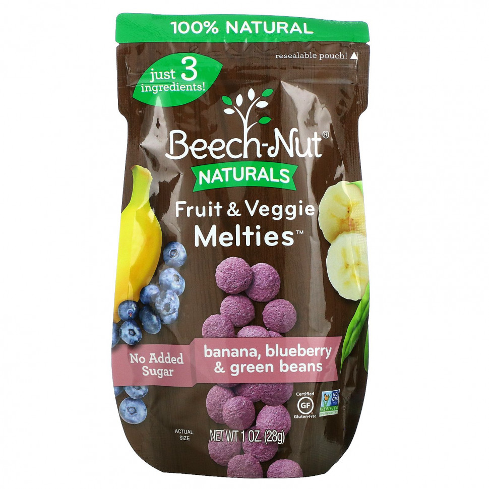   Beech-Nut, Fruit & Veggie Melties, Stage 3, ,    , 28  (1 )    -     -,    