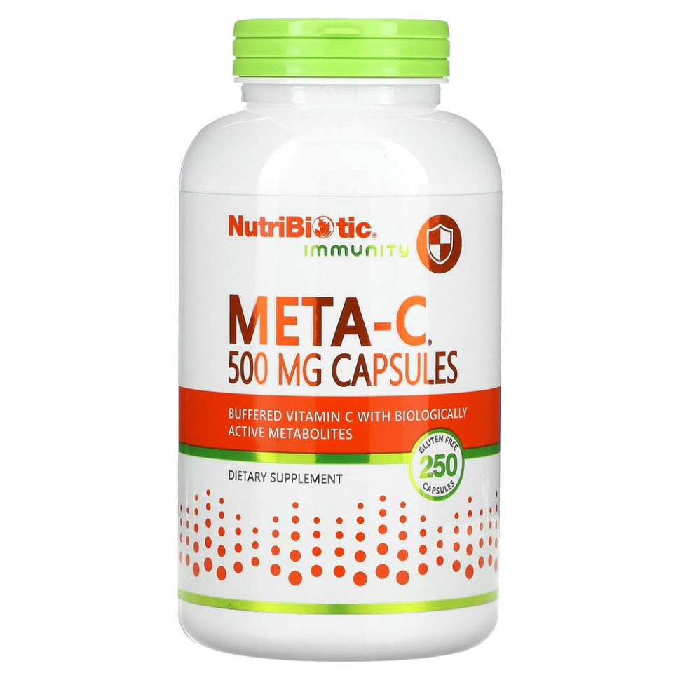   NutriBiotic, Immunity, Meta-C, 500 , 250       -     -,    