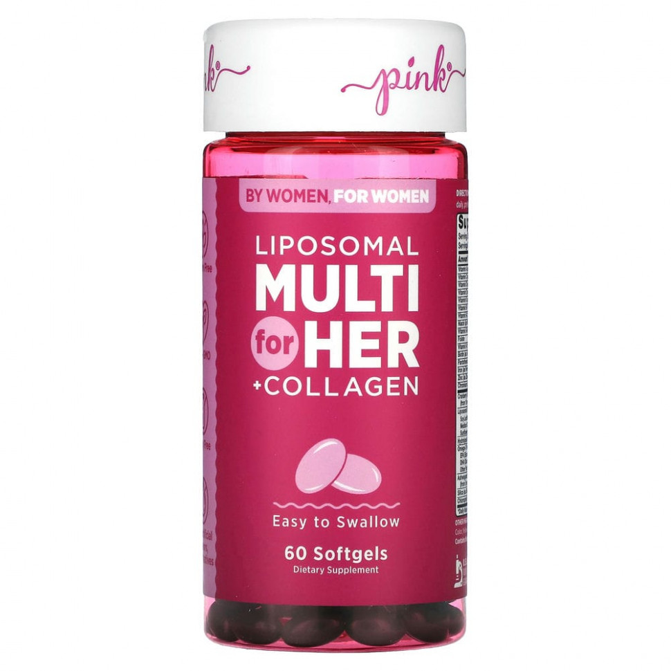   Pink, Liposomal Multi For Her + Collagen, 60      -     -,    