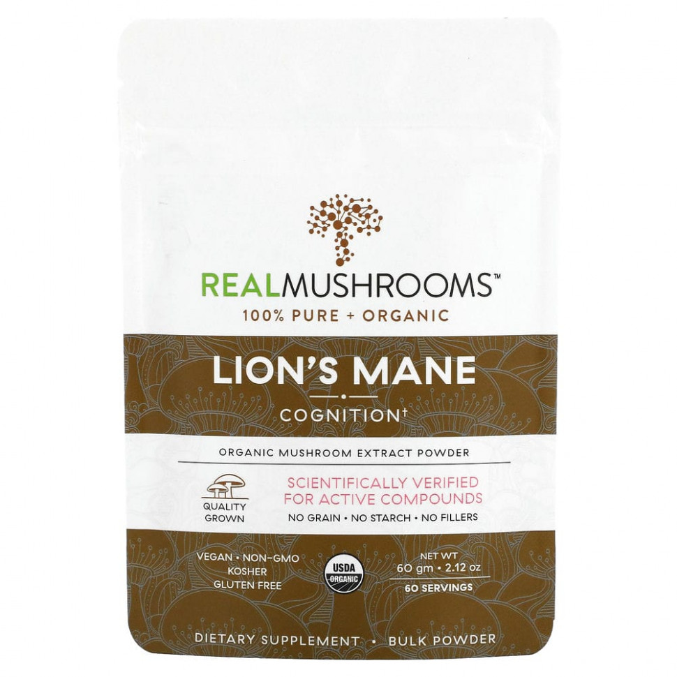   Real Mushrooms, Lion's Mane, Cognition,  , 60  (2,12 )    -     -,    