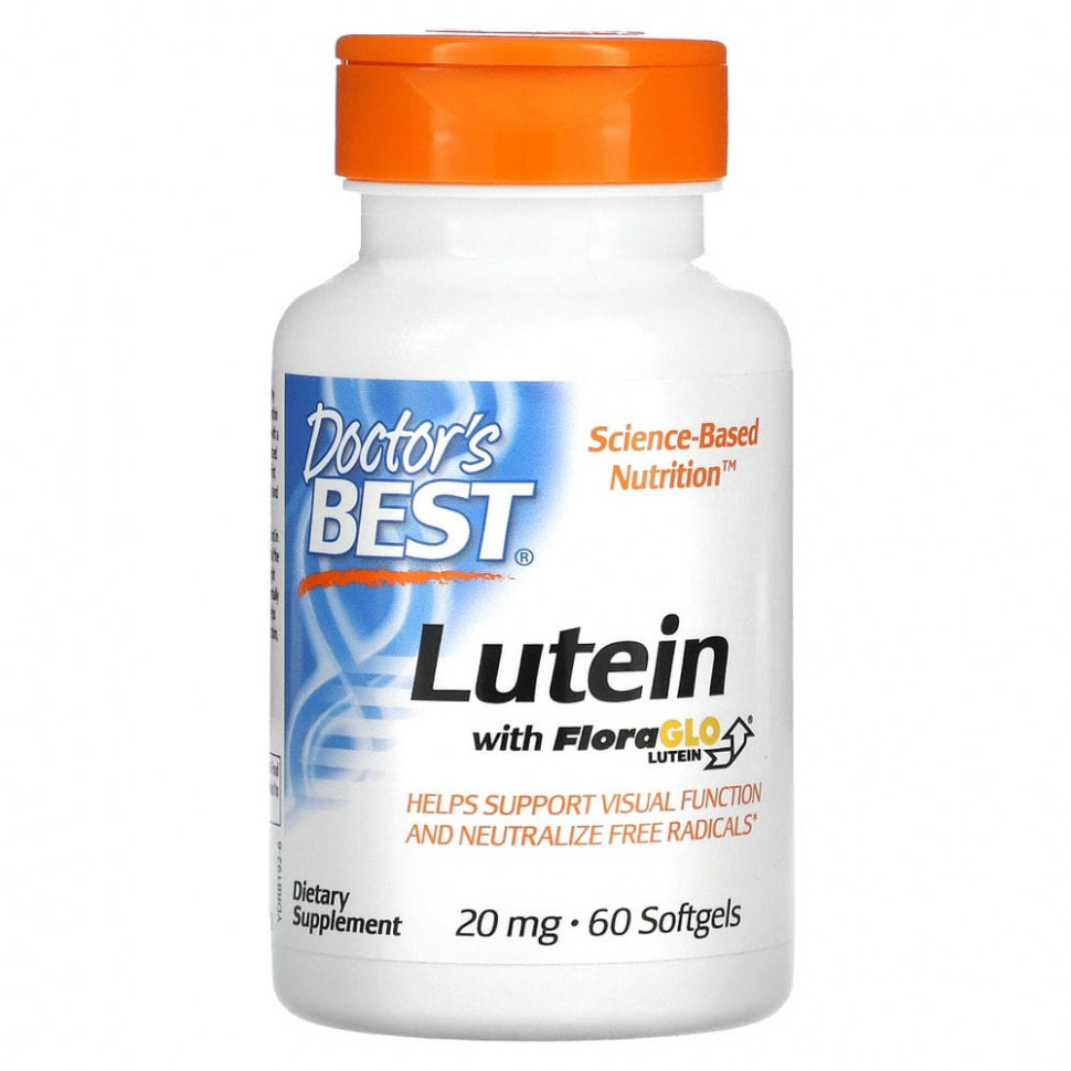   Doctor's Best,   FloraGlo Lutein, 20 , 60      -     -,    