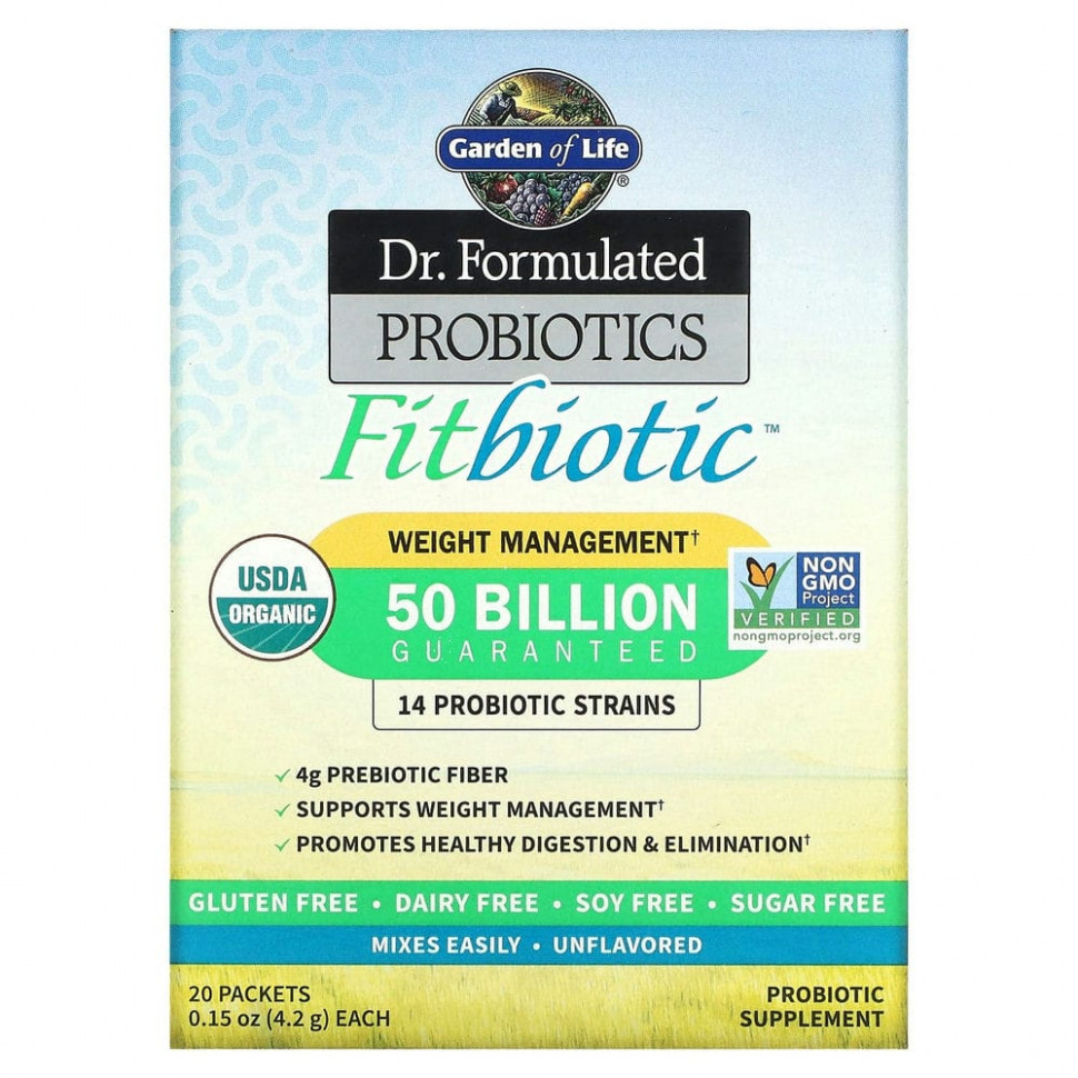   Garden of Life, Dr. Formulated Probiotics Fitbiotic,  ,  ,  , 20   4,2  (0,15 )    -     -,    