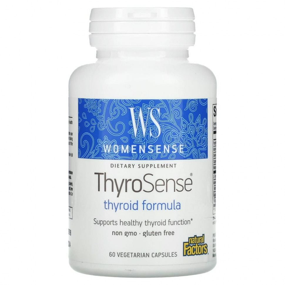   Natural Factors, WomenSense, ThyroSense,    , 60      -     -,    