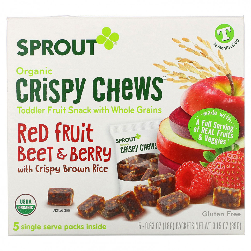   Sprout Organic, Crispy Chews,  12   ,  ,       , 5   18  (0,63 )    -     -,    