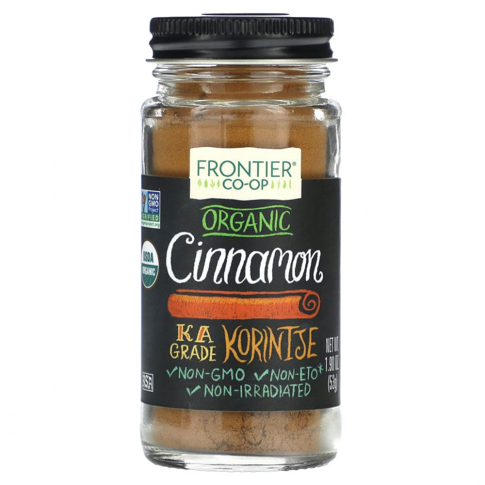   Frontier Co-op, Organic Cinnamon, 1.9 oz (53 g)    -     -,    