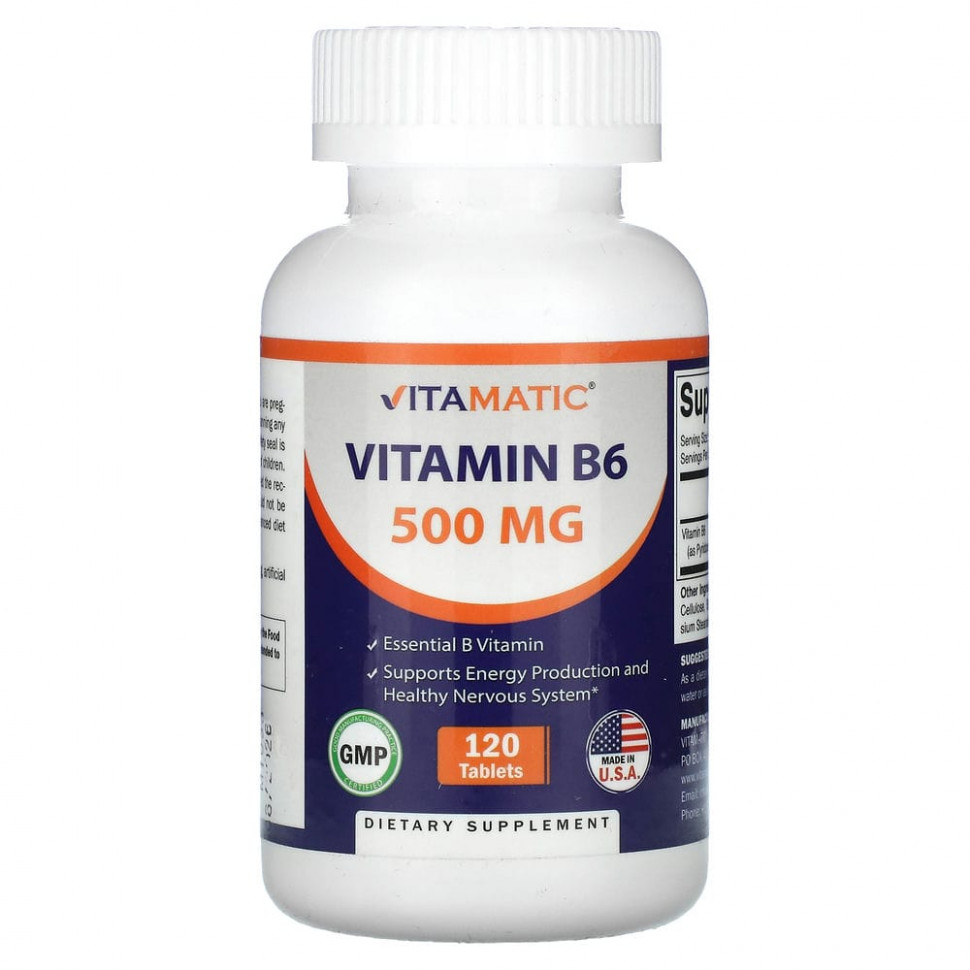   Vitamatic,  B6, 500 , 120     -     -,    