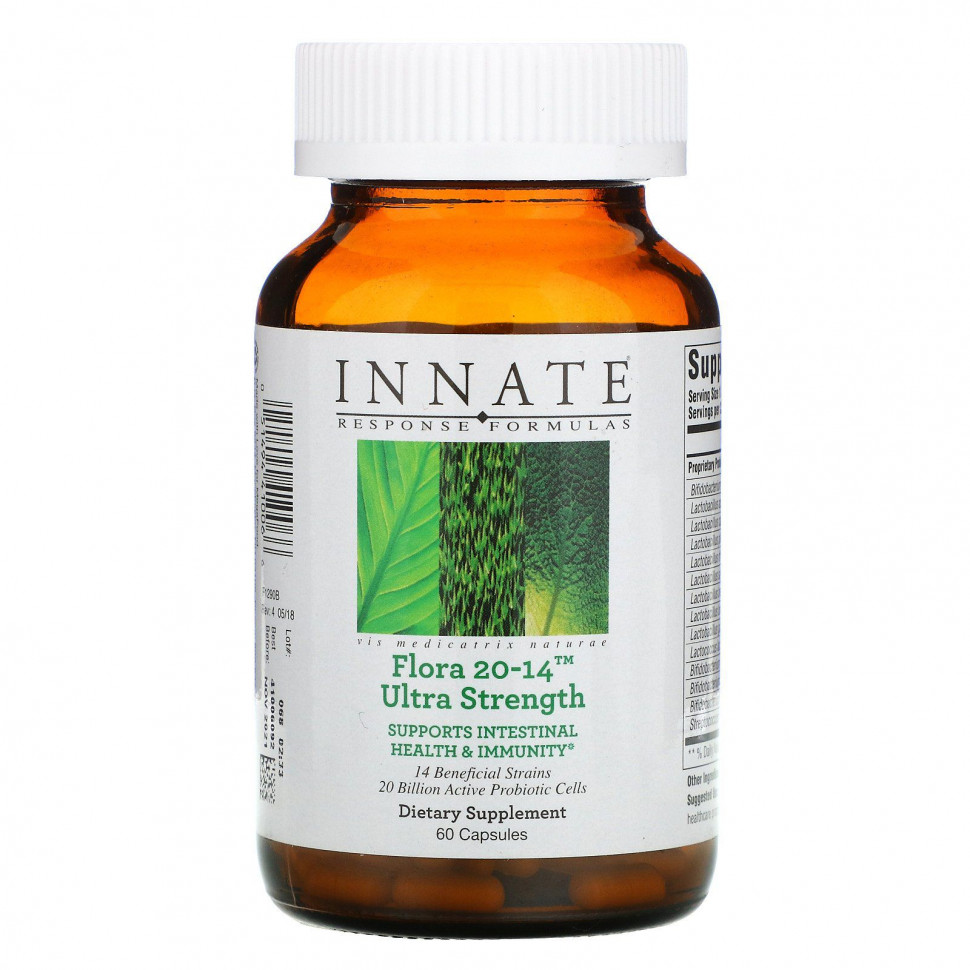   Innate Response Formulas, Flora 20-14, Ultra Strength, 60     -     -,    