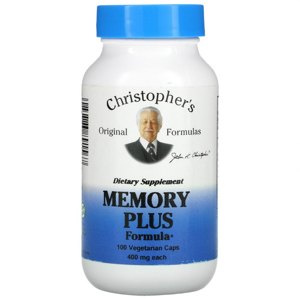   Christopher's Original Formulas, Memory Plus Formula, 450 mg, 100 Vegetarian Caps    -     -,    