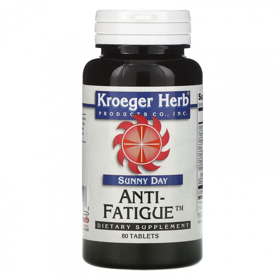   Kroeger Herb Co, Sunny Day, Anti-Fatigue,   , 80     -     -,    