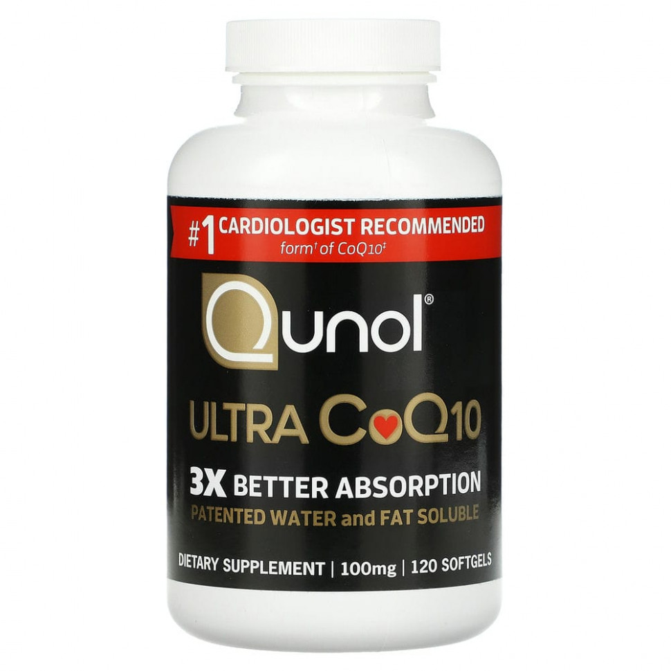   Qunol, Ultra CoQ10, 100 ml, 120 Softgels    -     -,    