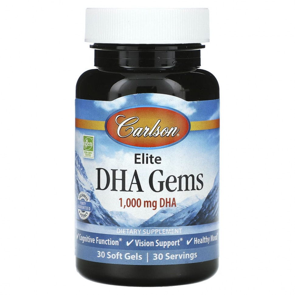   Carlson, Elite DHA Gems, 1000 , 30      -     -,    