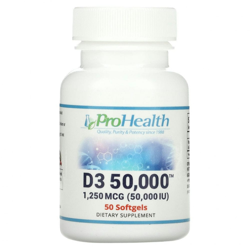   ProHealth Longevity,  D3 50 000, 1250  (50 000 ), 50      -     -,    