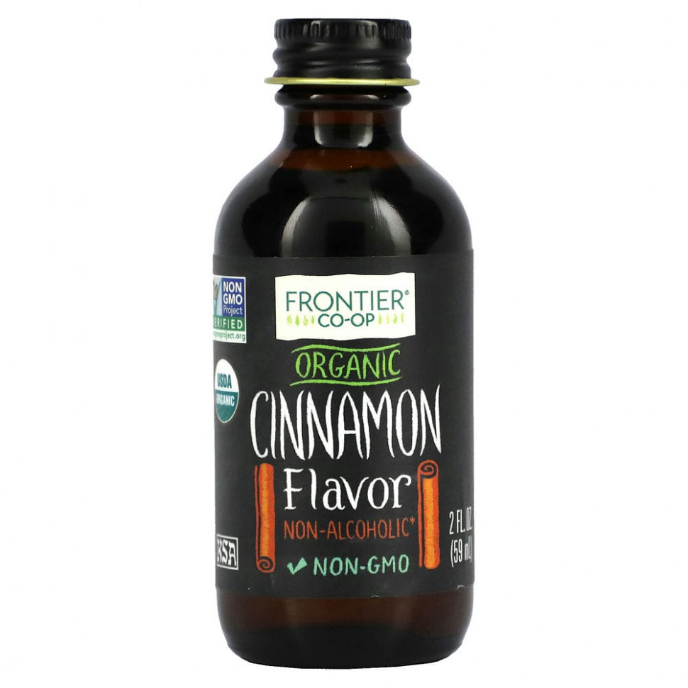   Frontier Co-op, Organic Cinnamon Flavor, Non-Alcoholic, 2 fl oz (59 ml)    -     -,    