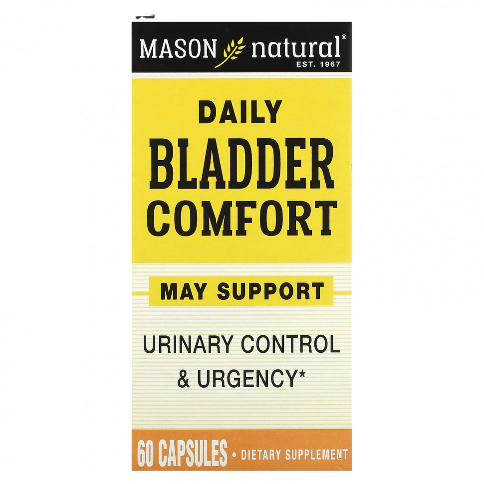   Mason Natural, Daily Bladder Comfort, 60     -     -,    