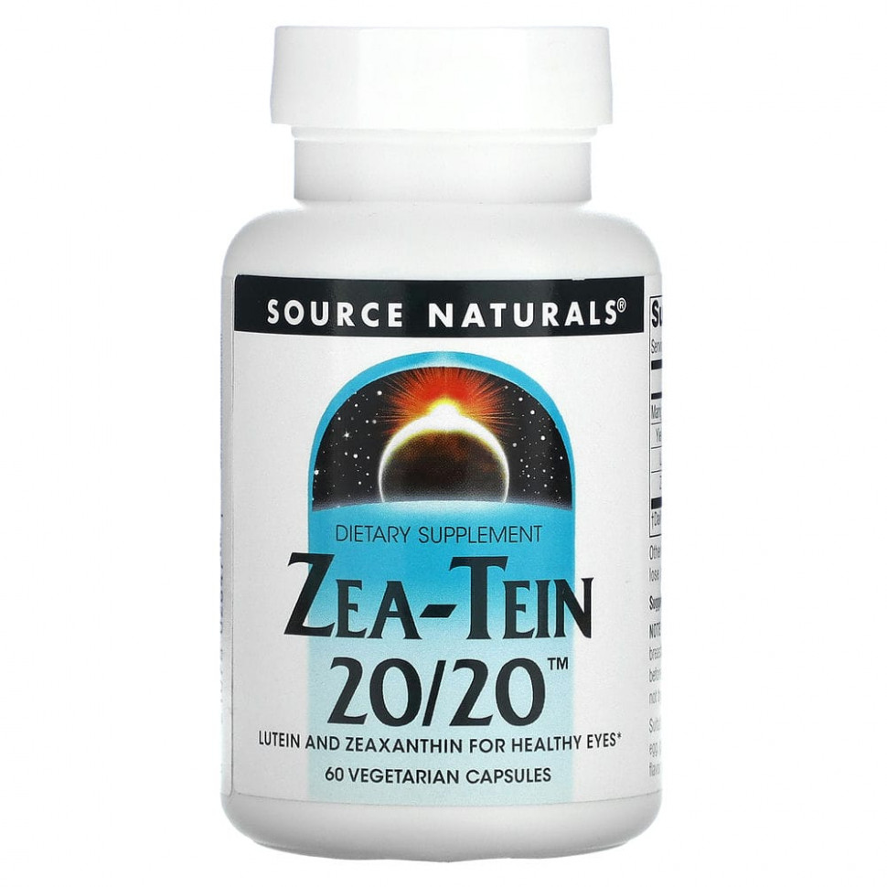   Source Naturals, Zea-Tein 20/20, 60      -     -,    