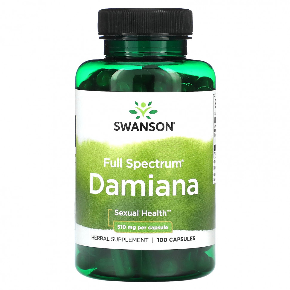   Swanson, Full Spectrum Damiana, 510 , 100     -     -,    