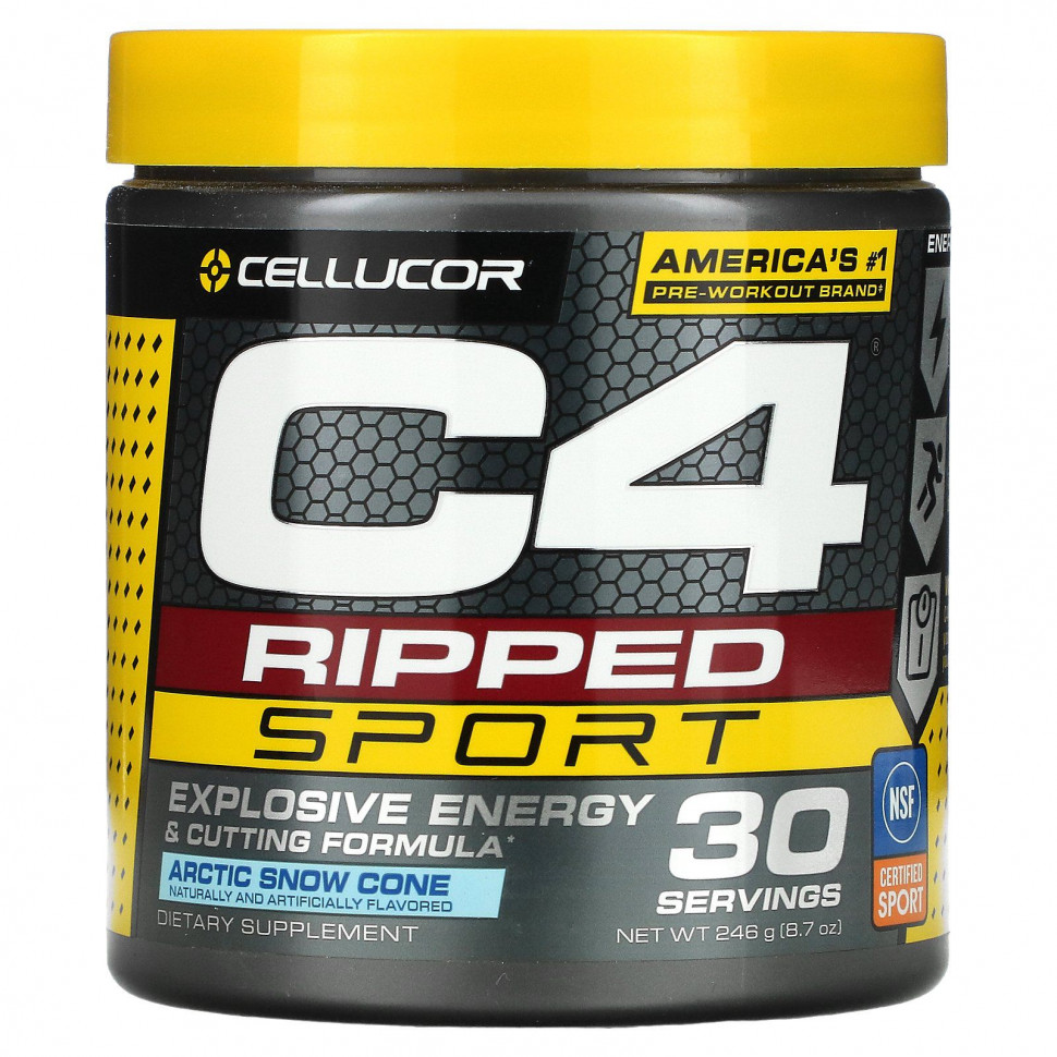   Cellucor, C4 Ripped Sport,  , Arctic Snow Cone, 246  (8,7 )    -     -,    