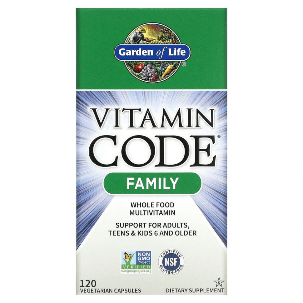   Garden of Life, Vitamin Code,        , 120      -     -,    