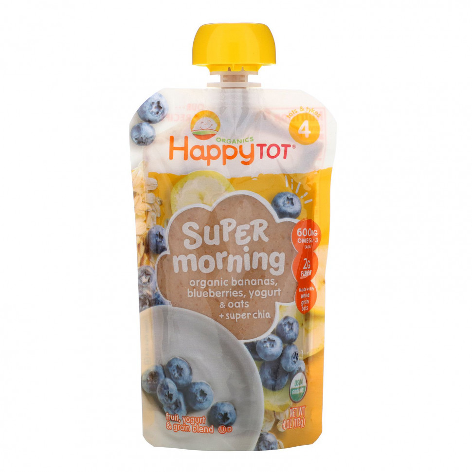   Happy Family Organics, Happy Tot, Super Morning,  ,   ,  , ,    + ,  4, 113  (4 )    -     -,    