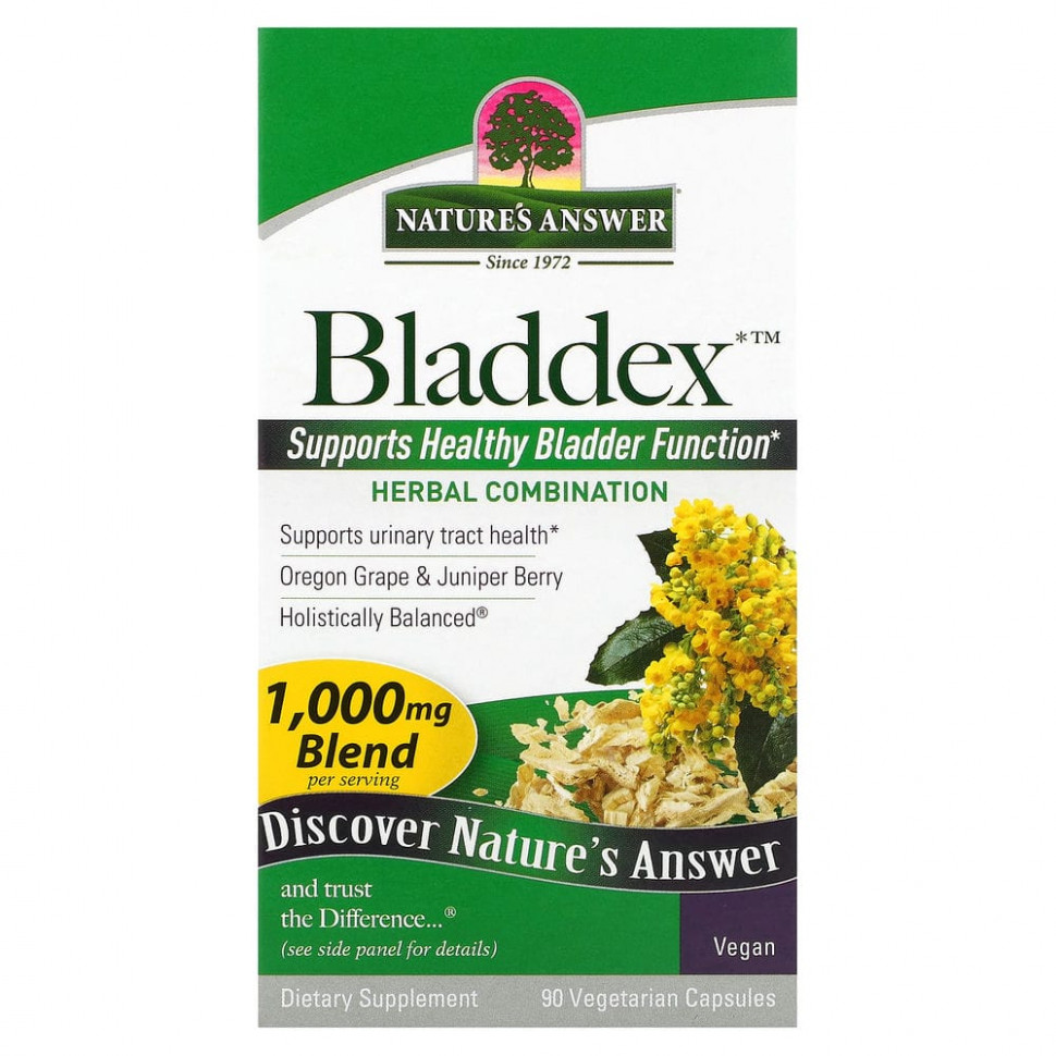   Nature's Answer, Bladdex, 500 , 90      -     -,    