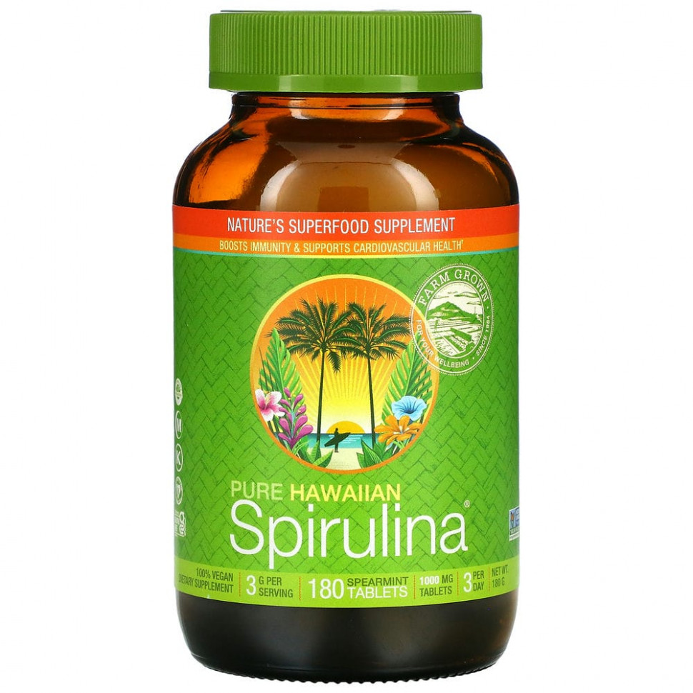   Nutrex Hawaii, Pure Hawaiian Spirulina,  , 1000 , 180     -     -,    