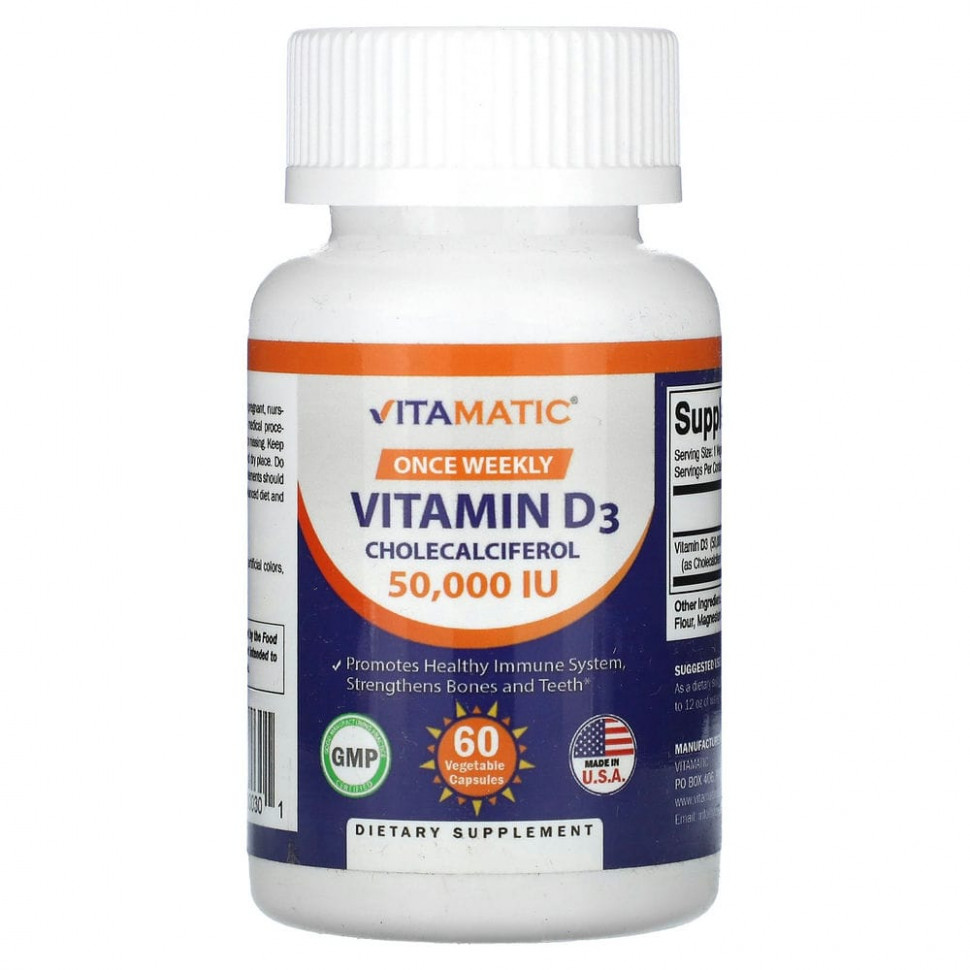   Vitamatic,  D3, 50 000 , 60      -     -,    