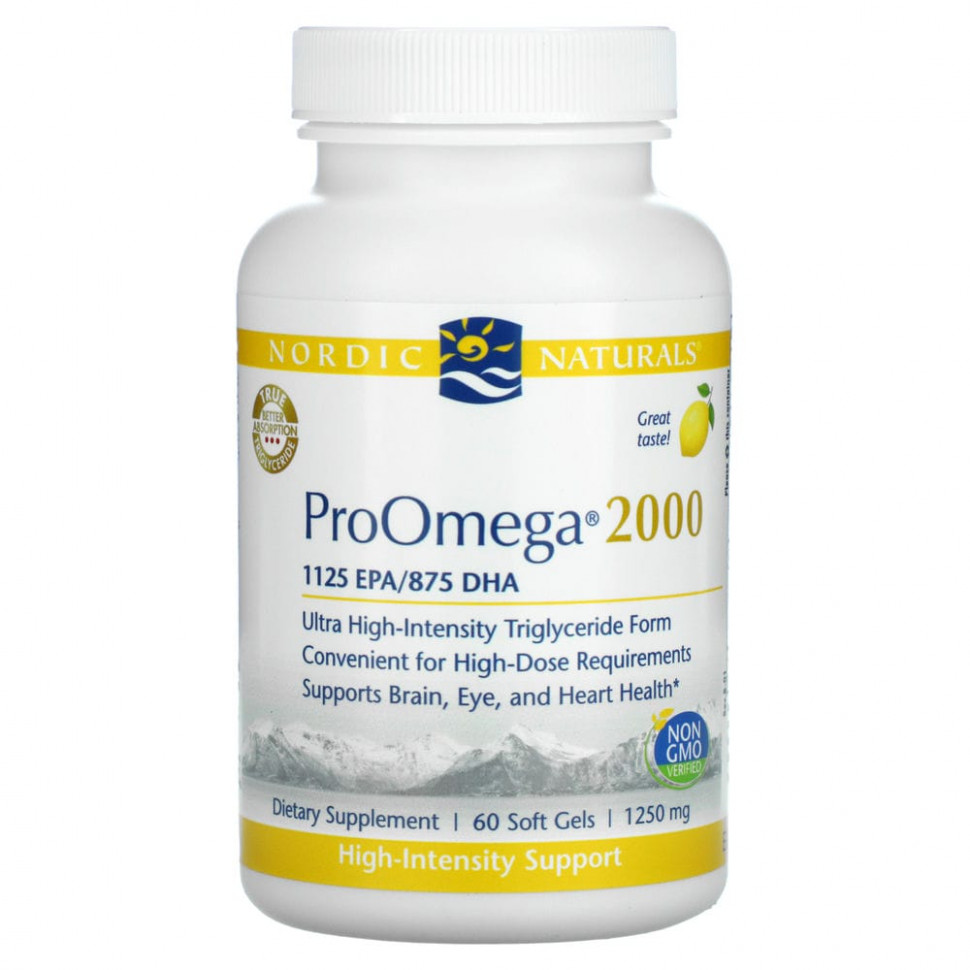   Nordic Naturals, ProOmega 2000, , 1250 , 60       -     -,    