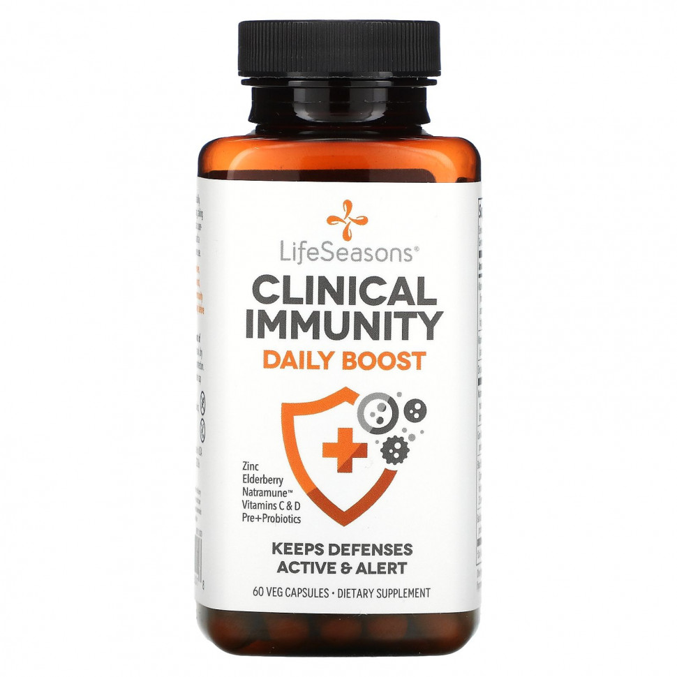   LifeSeasons, Clinical Immunity Daily Boost, 60 Veg Capsules    -     -,    