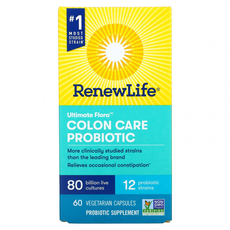   Renew Life, Ultimate Flora Colon Care Probiotic, 80  , 60      -     -,    