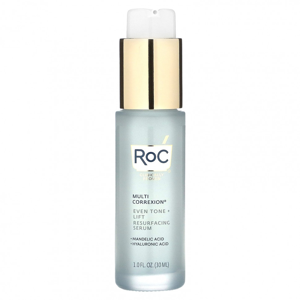   RoC, Multi Correxion, Even Tone + Lift, Resurfacing Serum, 1 fl oz (30 ml)    -     -,    