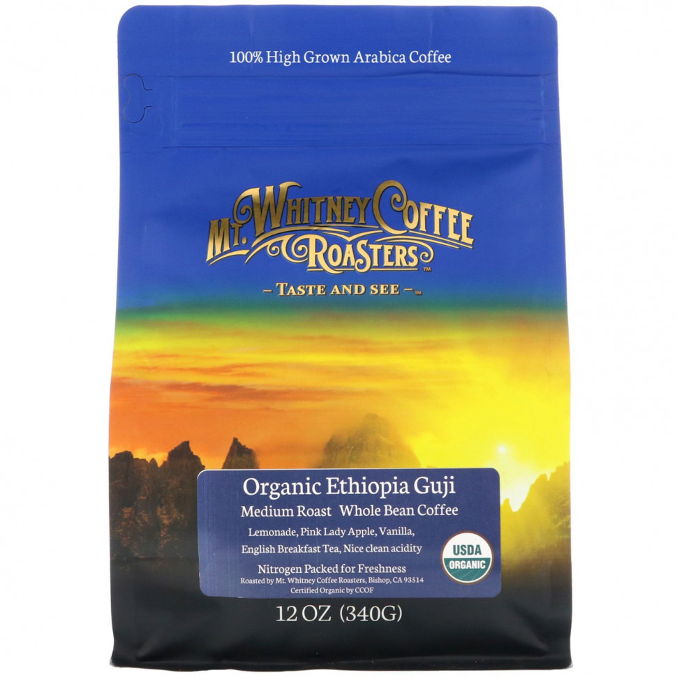   Mt. Whitney Coffee Roasters, Organic Ethiopia Guji,    ,  , 340  (12 )    -     -,    