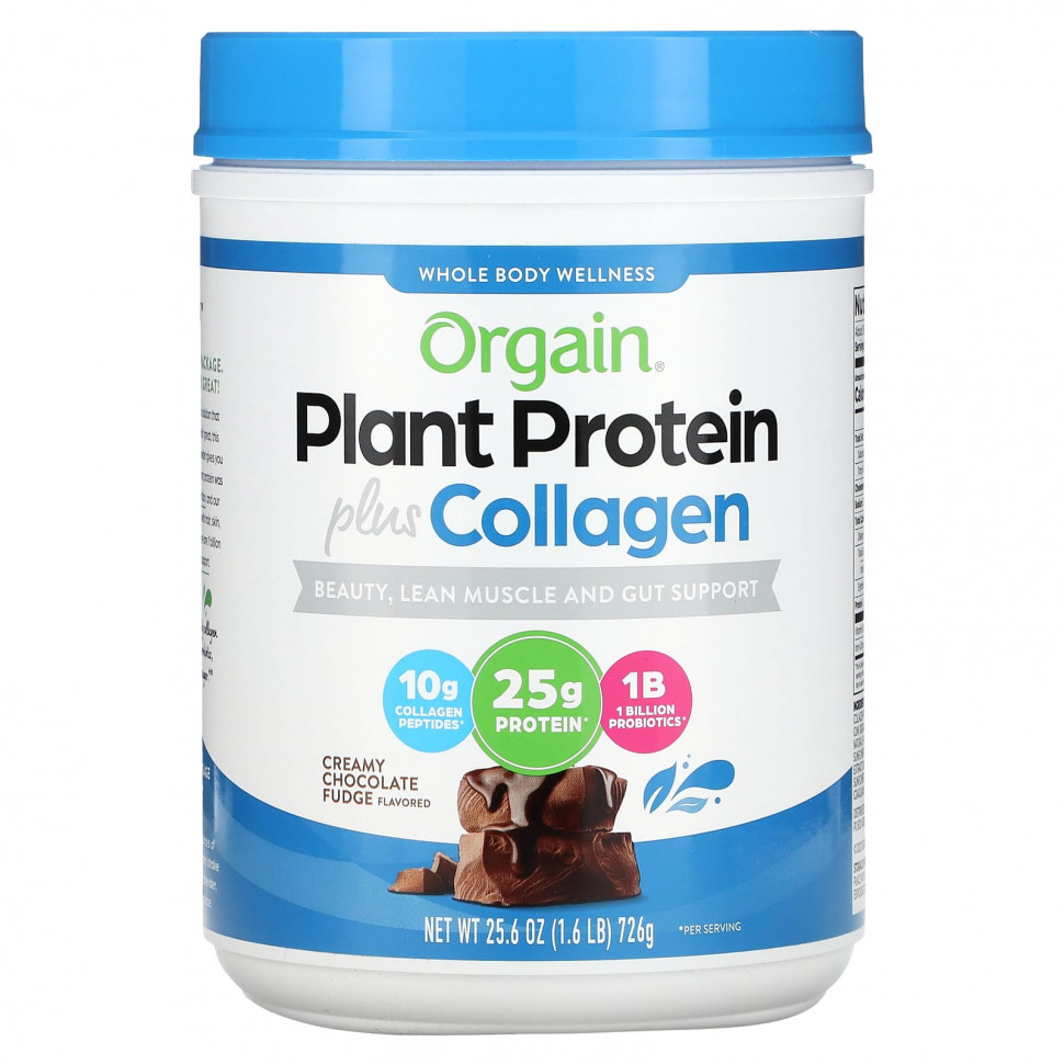   Orgain, Plant Protein Plus Collagen,   , 726  (1,6 )    -     -,    