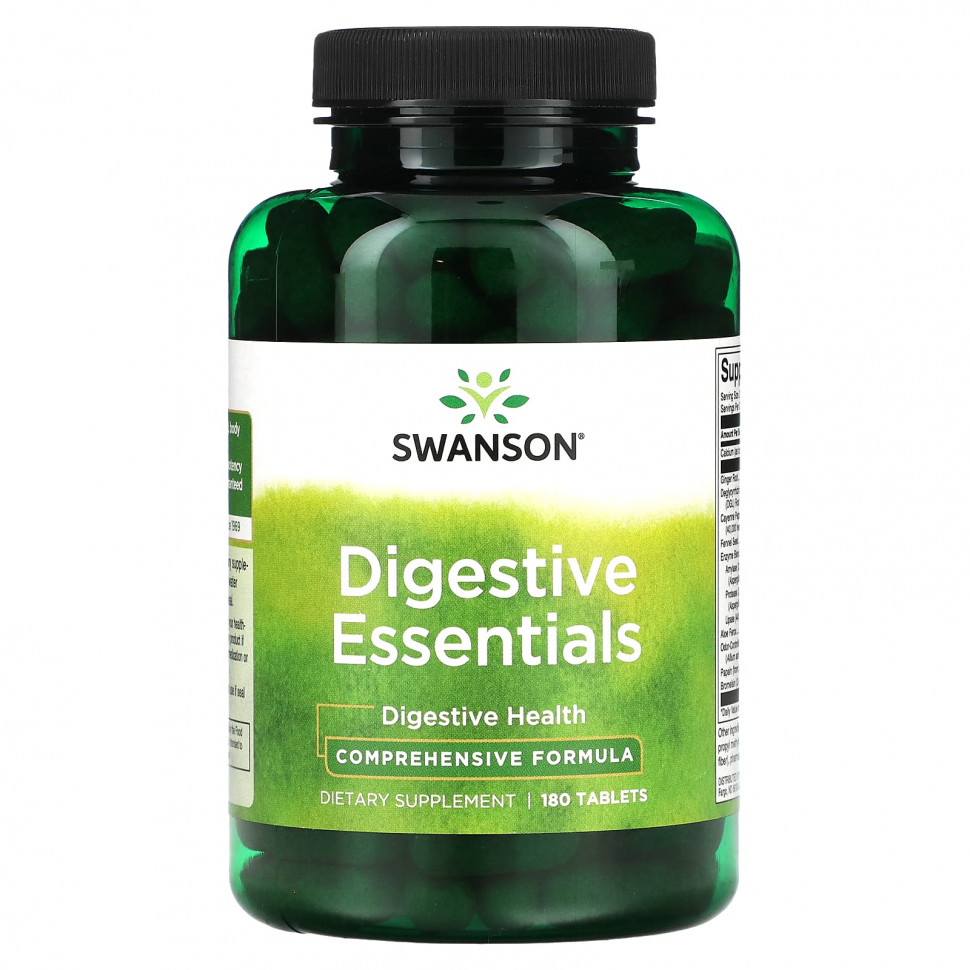   Swanson, Digestive Essentials, 180     -     -,    