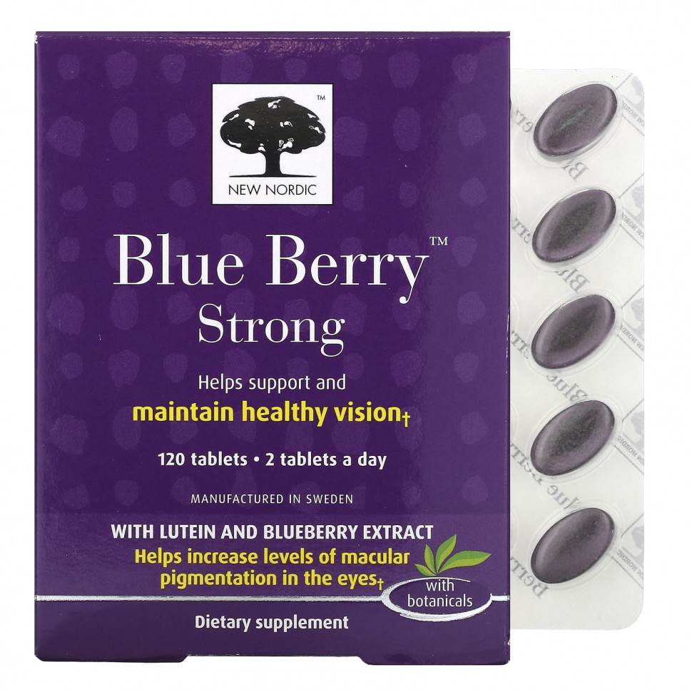   New Nordic US Inc, Blue Berry Strong, 120     -     -,    