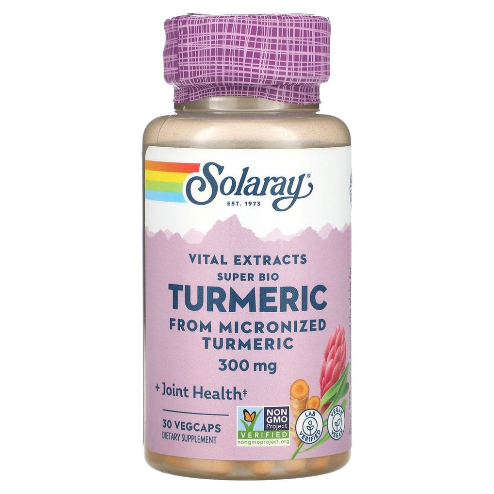   Solaray, Vital Extracts Super Bio Turmeric, 300 , 30      -     -,    