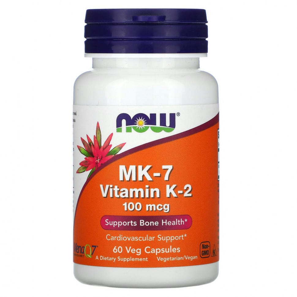   NOW Foods, MK-7,  K2, 100 , 60      -     -,    