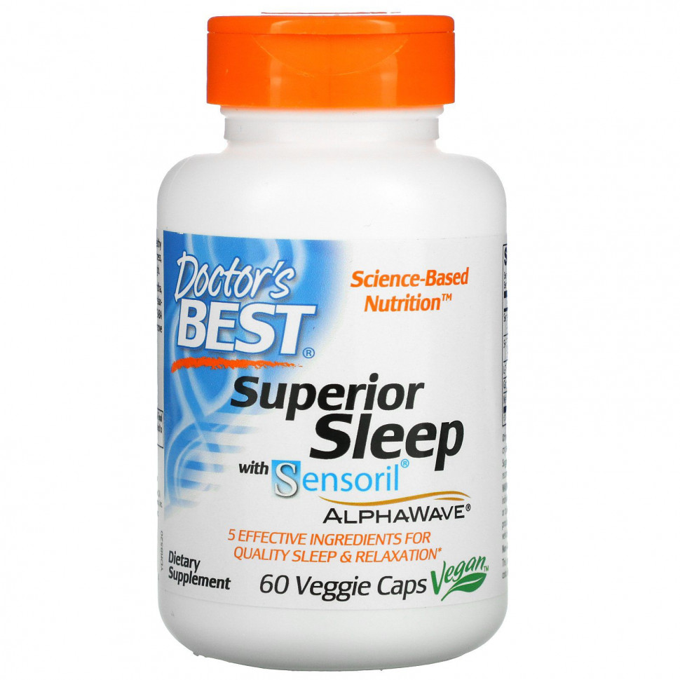   Doctor's Best, Superior Sleep  Sensoril AlphaWave, 60      -     -,    