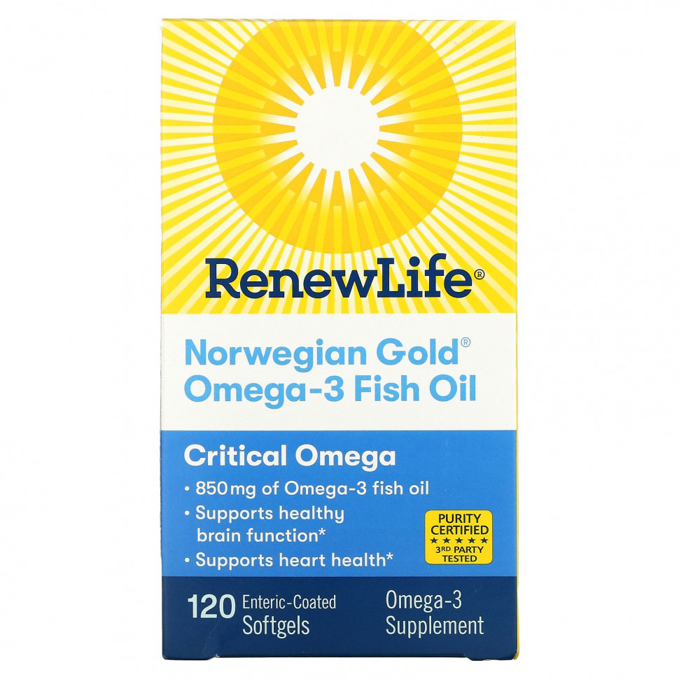   Renew Life,    -3 Norwegian Gold, 850 , 120        -     -,    