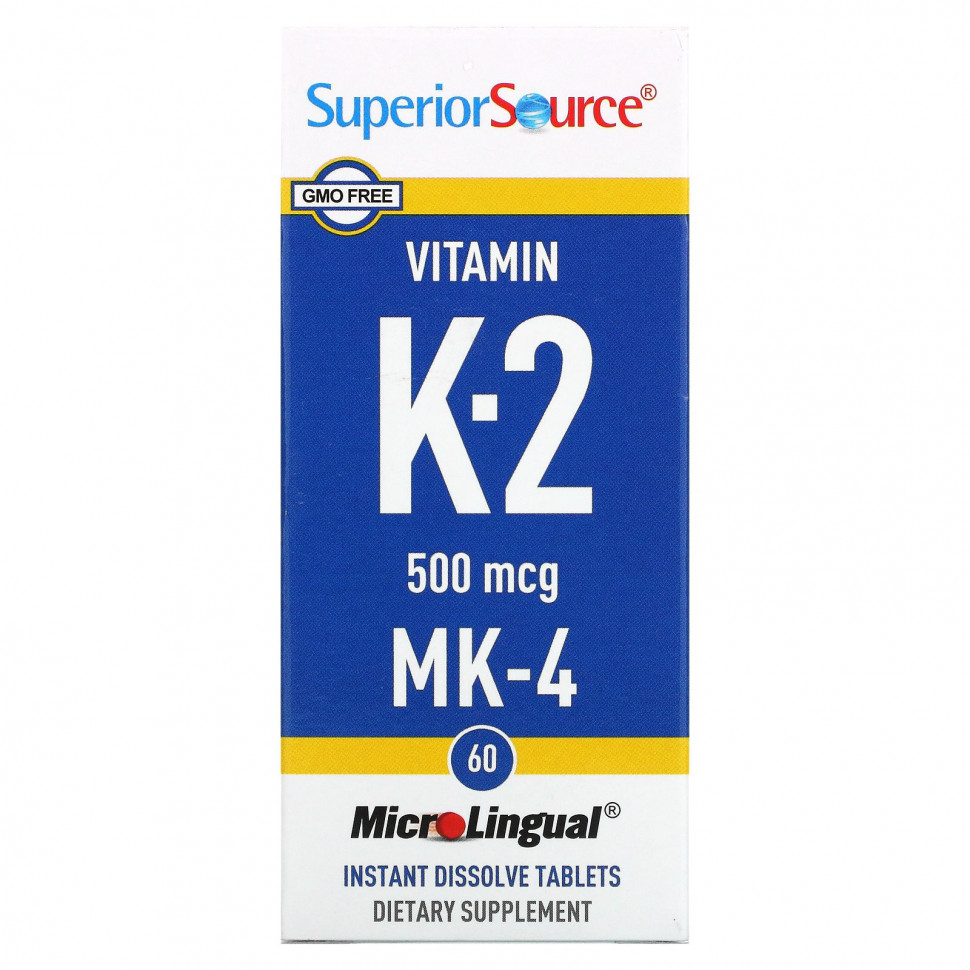   Superior Source,  K2, 500 , 60   MicroLingual    -     -,    